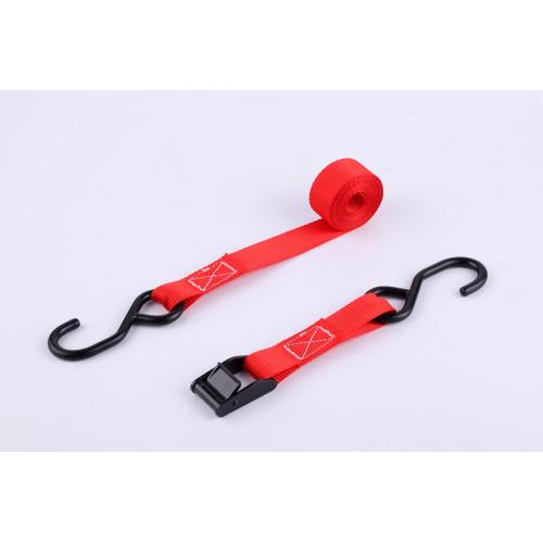 400Kgs Red Webbing Cam Buckle Strap