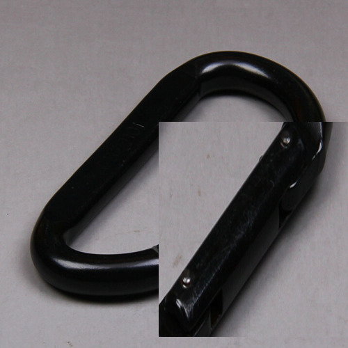 Gancho instantâneo de aço preto do carabiner para o OEM do chicote de fios de segurança