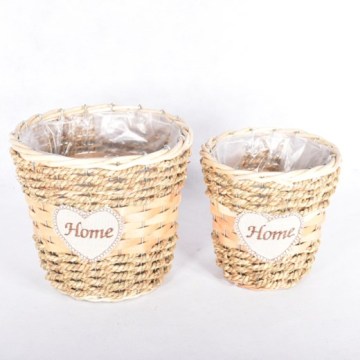 BSCI mixed natural materials flower pot gardening