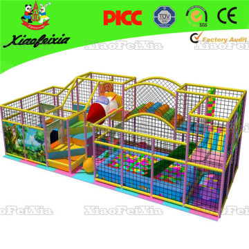 rectangle indoor playground equipment with net