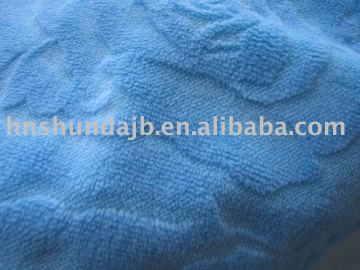 embossed velboa fabric/knitting fabric