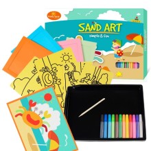 Beach fun sand art kit packed in paper box