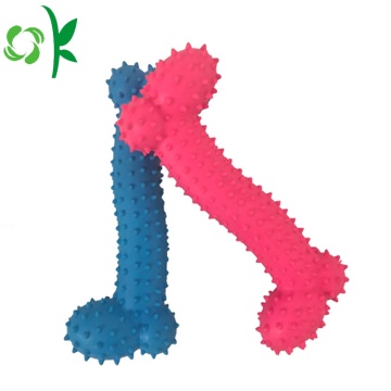 Dog Bone Ball Safe Training Silicone Pet Toys