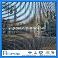 High security prison assistance anti climb fence with galvanized wire mesh