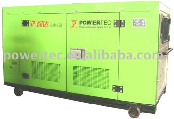 Silent diesel power generator