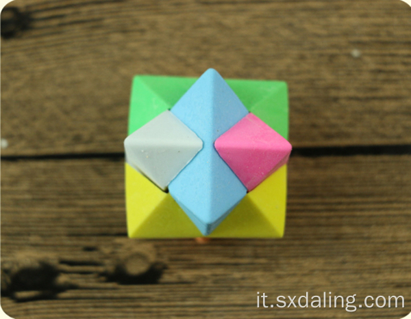Gomma da cancellare per puzzle a forma di cubo di Rubik con giocattolo personalizzato per bambini