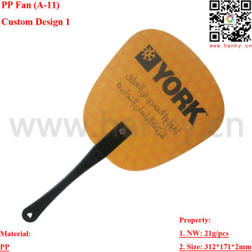 Gift Fan, PP Fan, PP Hand Fan, Shoppong Mall Promotional Gift, Hand Fan Custom Design