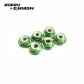 M2 Threaded Aluminium Lock Nut dengan Flange Washer