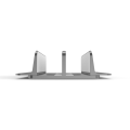 Desktop Stand Adjustable Laptop Holder with 2 Slots