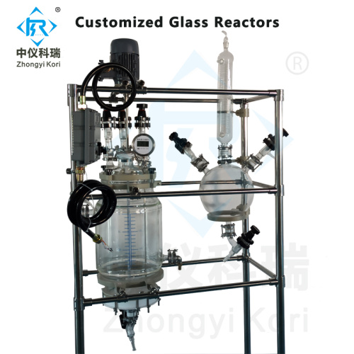 Système de réacteur en verre borosilicaté personnalisé