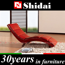 511 Solid wood red leather/pu special design relaxing chair