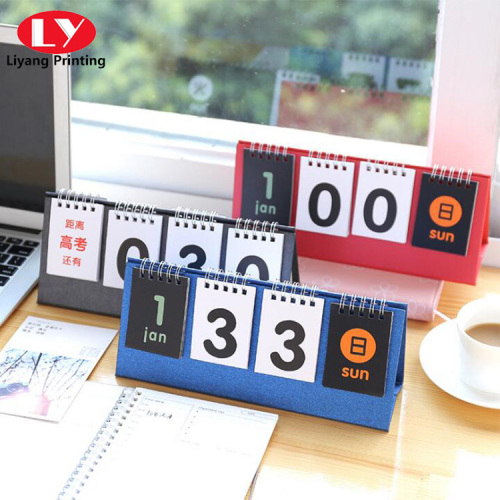 Countdown desktop calendar customized wholesale can hang