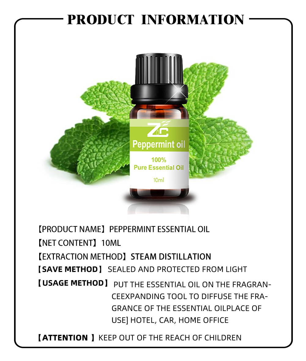 Pure Natural Peppermint Essential Oil For Body Care