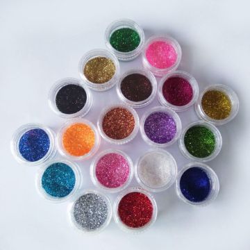 Holographic Hexagon bulk body Glitter Powder