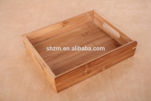 Wholesale Cheap Serving Tray Square Bamboo Serving Trays