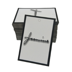 Custom design black envelope with private logo white thank you for purchase card