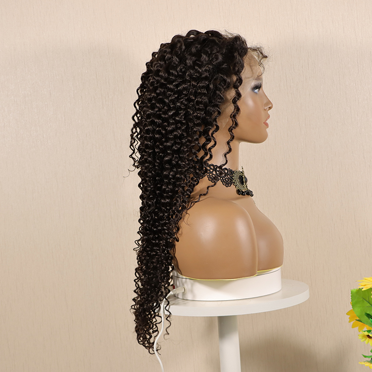13x4 Curly Wave Lace Front Brazilian Virgin Human Hair Wigs, Wholesale Price Unprocessed Lace Frontal Wig Virgin Full Lace Wigs