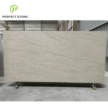 Modern Taj Mahal Quartz Slabs for Kitchen & Hotel Applications