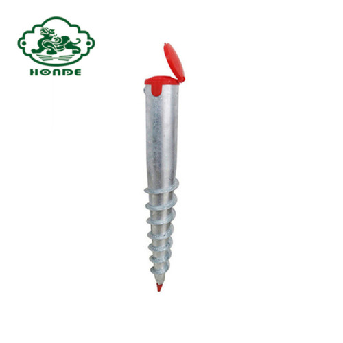 Tornillo de tierra galvanizado para sala de jardín