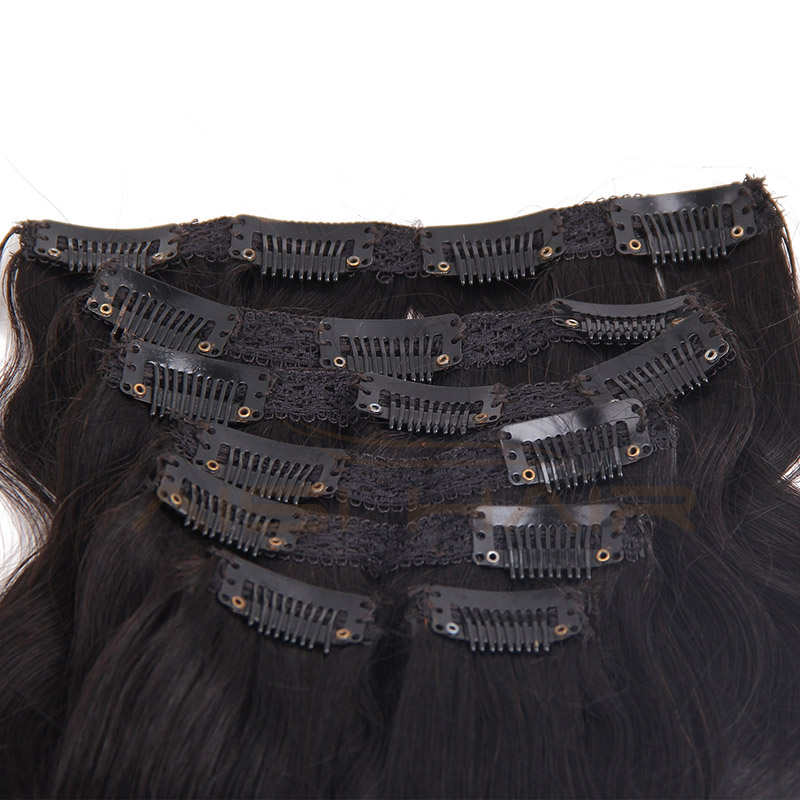 Aisi Hair Long Body Wave 16 Clips In Human Hair Extension ,  Brazilian Hair Pieces