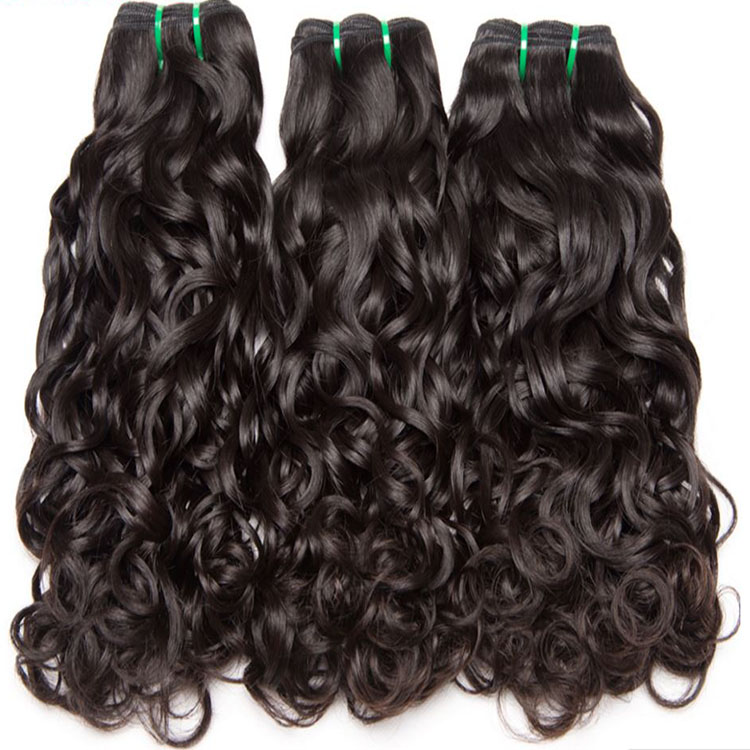 7a grade Indian hair water wave  human hair bundles