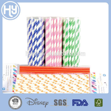 Latest party paper drinking straws