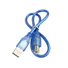 Blue Square Port Shielded USB to Printer Data Cable (1m)