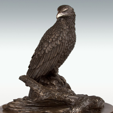 Western indoor decor art figurine metal eagle bronze hawk sculpture