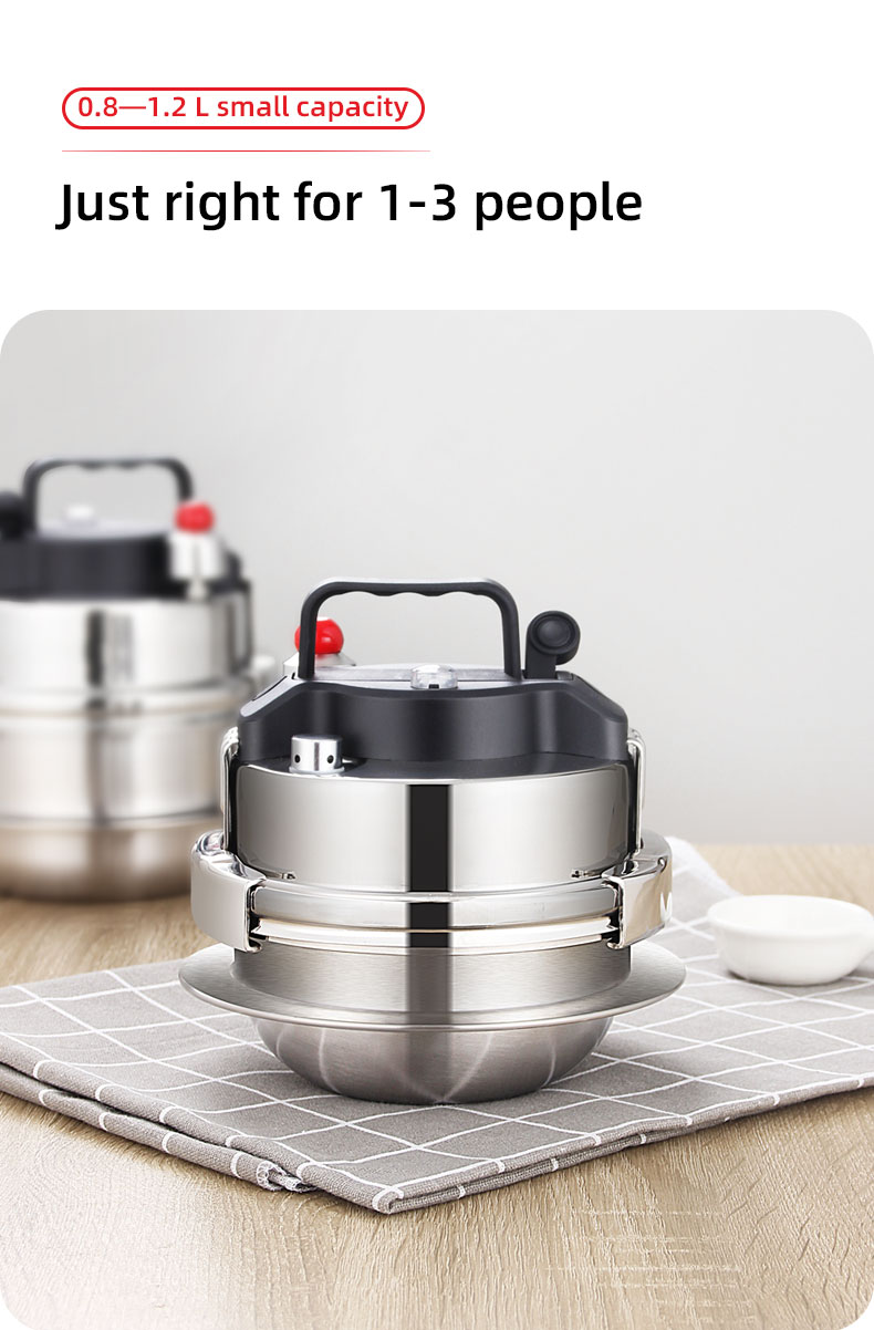 Food grade portable mini pressure cooker stainless steel rice mini cooker amazon