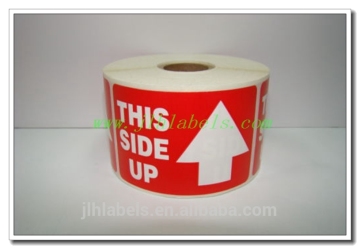 This side up label ,5x3 ,500 labels/roll,semi-glossy
