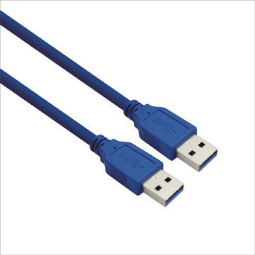 USB3.0 A Male to A Male Cables, 2 Meters/6.5 Feet, Black and Blue