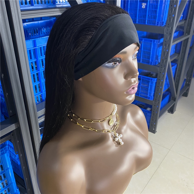 Annione Human Hair Wigs Raw Virgin Hair Human Hair Lace Front Straight Headband Wigs for Black Women 360 Lace Front Headband Wig