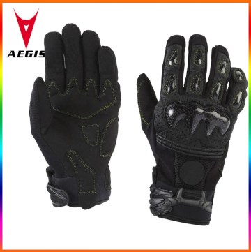 Fashion Design Carbon Knuckle Protection Motorcycle gloves Leather Gloves