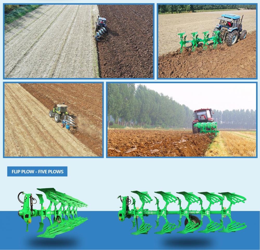 The Flipping Plow Has Stable Traction And Good Tillage Depth And Soil Plowing Effect