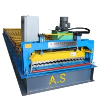 Roofing sheet corrugate roll forming machine