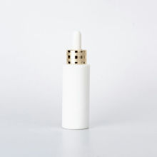 Opaque Wite Luxury Glass Serum Bottle with Dropper
