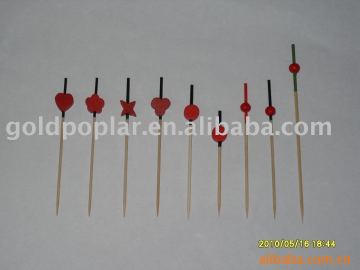 bamboo skewer with ball