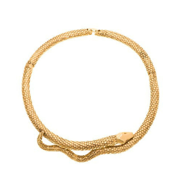 Hot-selling snake shape 18k gold necklace in bracelet designs girls