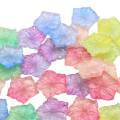 100 stks / partij Bling Kleur Hars Stervorm Cabochons Mix Kleuren Glanzende Hars Strass Plaksteen Cabochon Voor Haar Boog Centrum Decor