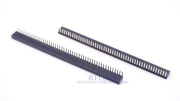 5 pcs 1x50 Position 1.27 mm PCB Female Header Socket 50 Pin Receptacle Right Angle Through Holes PCB SIP 90 Degree Horizontal