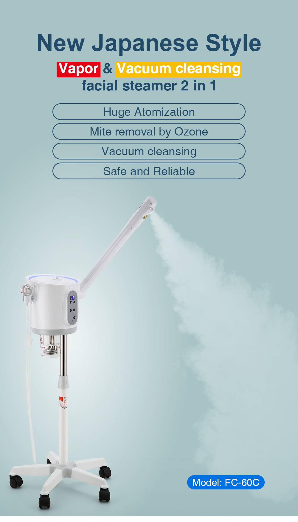 vaporizador facial para puntos negros face steamer for blackheads