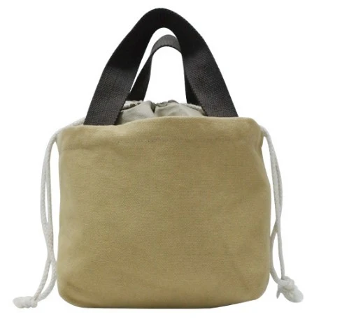 Simple Style Cotton Handle Cooler Bag