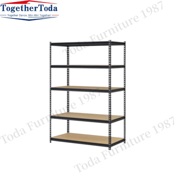 Five levels of adjustable metal shelves Shop shelf