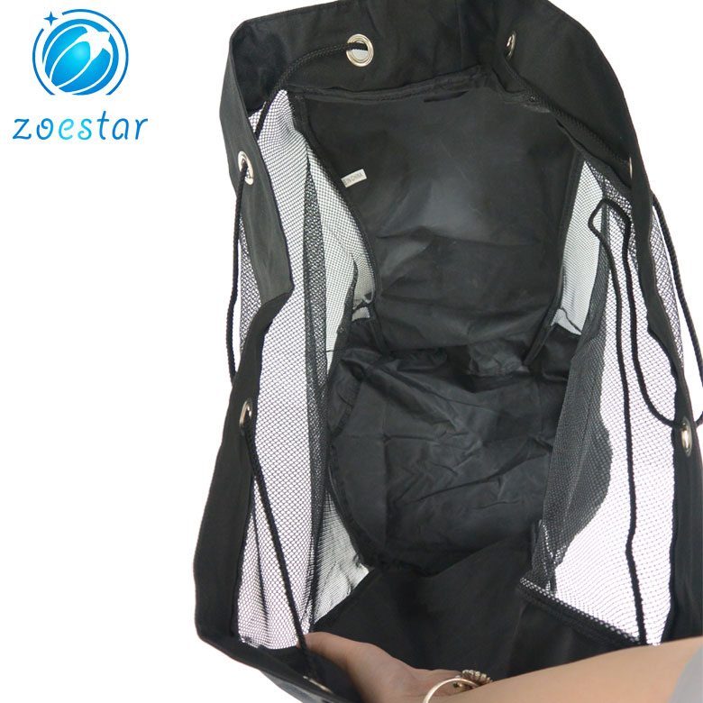 Mesh Gym Sport Ball Drawstring Shoulder Bag Basketball Soccer Volleyball Training Storage Bag