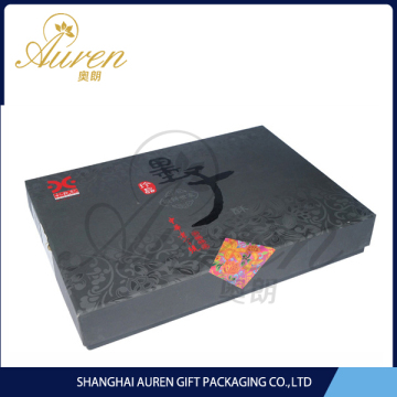 Embossing printed food paper tube box