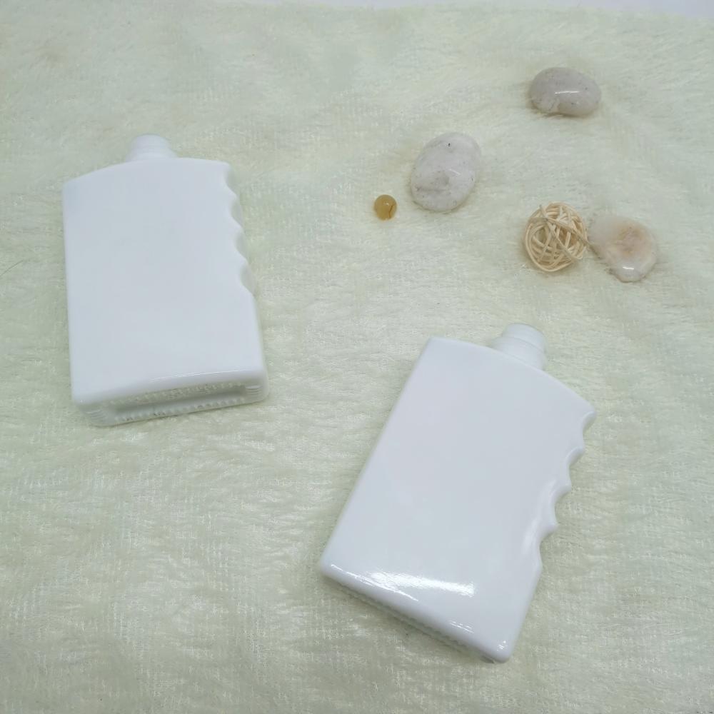 Square Opal Glass Bottle