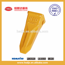 China excavator price hard-wearing bucket tooth,PC60 forged mini excavator bucket teeth for construciton machinery