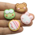 Resin Cute Animals Cartoon Flatback Cabochon Rabbit Bear Frog Scrapbooking Crafts DIY Hair Bows Center Phone Decoration