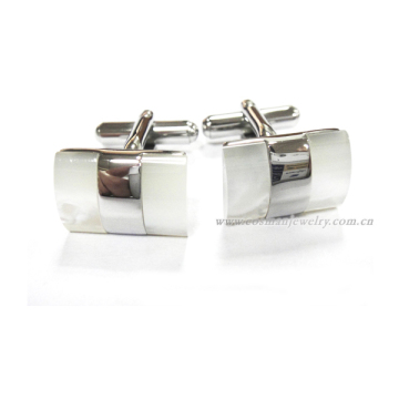 Rhodium plating designer engraved custom cufflinks