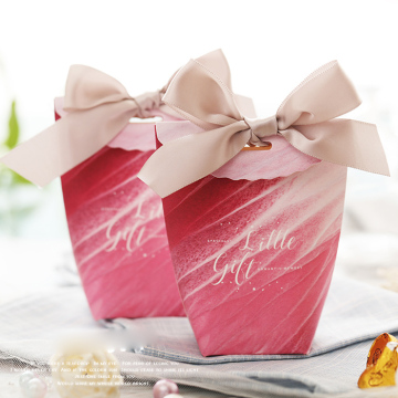 Cute red wedding favor boxes